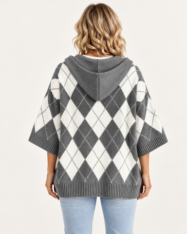 Argyle Hooded Sweater