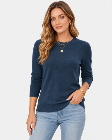 Casual Wool Blend Long Sleeve Sweater