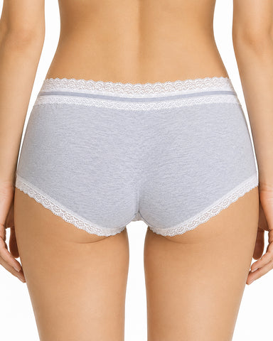 5-Pack Pure Cotton Lace Trim Panties