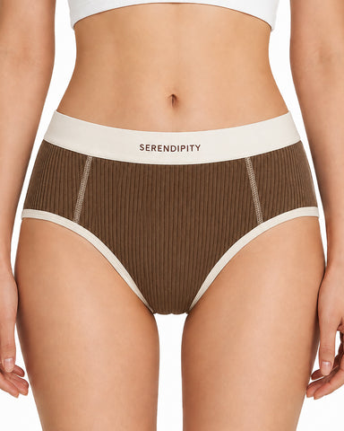 5-Pack Colorblock Ribbed Cotton Briefs