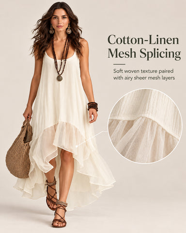 Asymmetrical Hem Dress