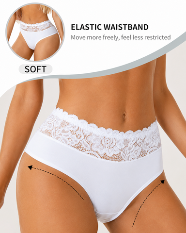 5-Pack Lace Cotton Comfort Briefs
