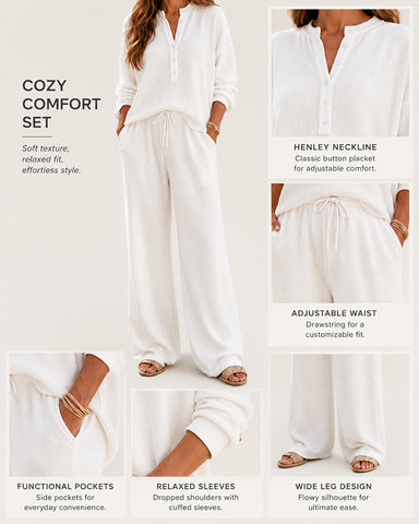 Soft Waffle Lounge Set