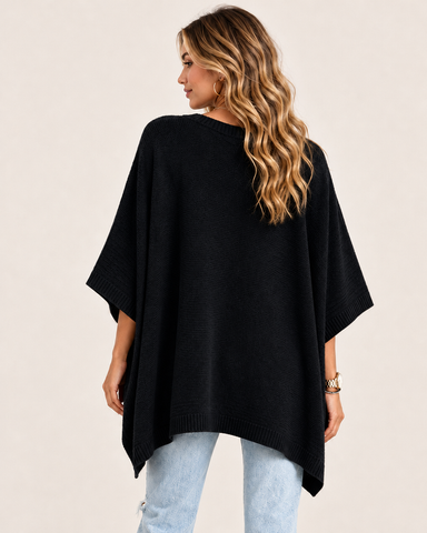 Women's Oversized Batwing Sleeve Knit Top