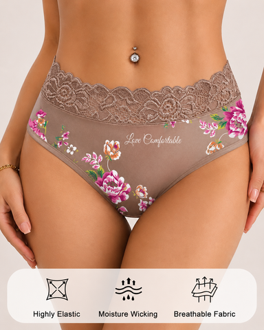 4-Pack Soft Bloom Lace Panties