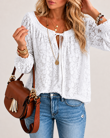 Delicate Floral Lace Top