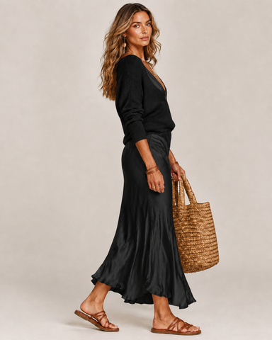 Satin Skirt Set for Women