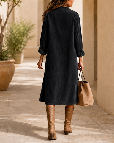 Autumn Ease Shirt Dress