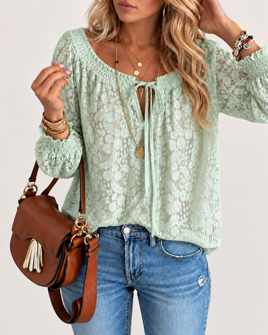 Delicate Floral Lace Top
