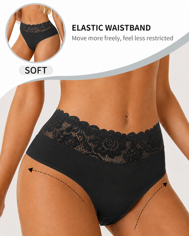 5-Pack Lace Cotton Comfort Briefs