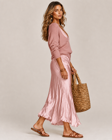 Satin Skirt Set for Women