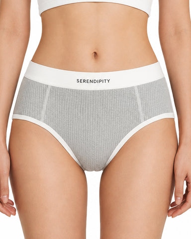 5-Pack Colorblock Ribbed Cotton Briefs