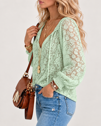 Delicate Floral Lace Top