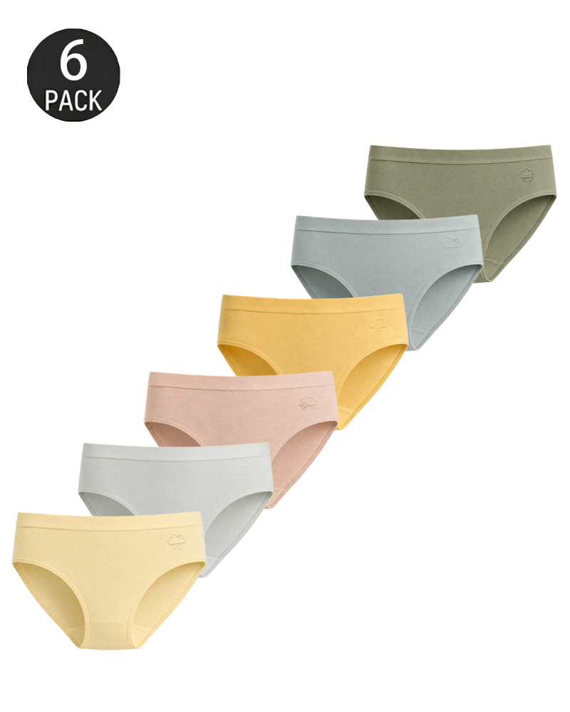6-Pack Pure Cotton  Macaron Panties