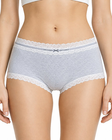 5-Pack Pure Cotton Lace Trim Panties