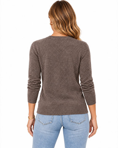 Casual Wool Blend Long Sleeve Sweater