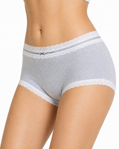 5-Pack Pure Cotton Lace Trim Panties