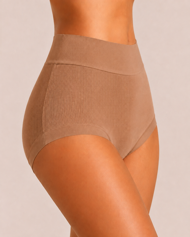 5-Pack Ribbed Cotton High-Waist Briefs