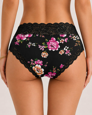 4-Pack Soft Bloom Lace Panties
