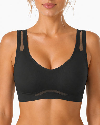 2-Pack Deep V Seamless  Vest Bra