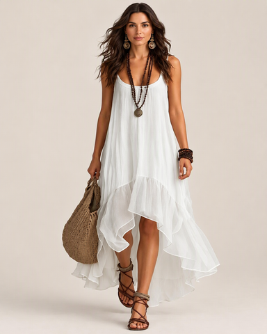 Asymmetrical Hem Dress