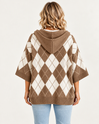 Argyle Hooded Sweater