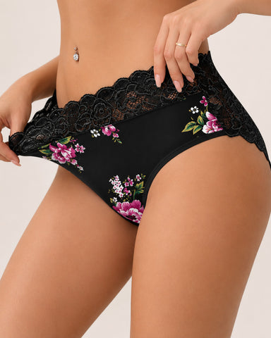 4-Pack Soft Bloom Lace Panties