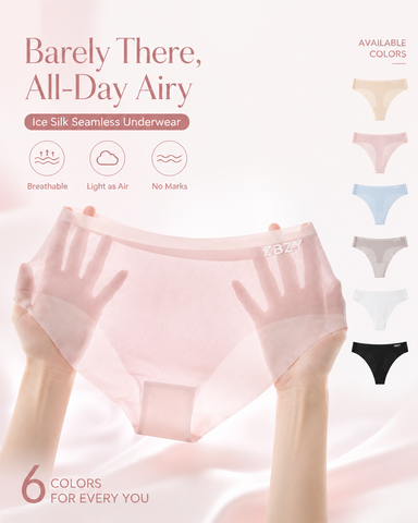 Ultra-Thin Breathable Ice Silk Seamless Panties