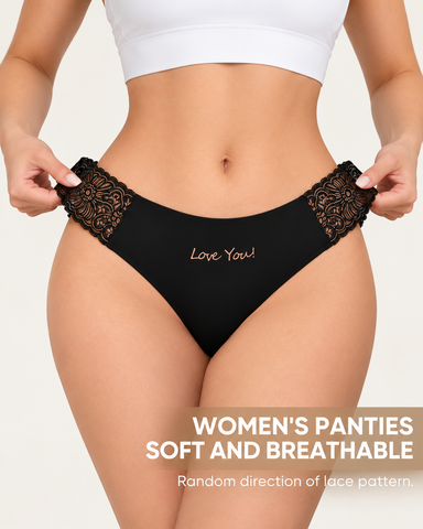 Women's Lace-Trim Bikini Panties – 6-Pack