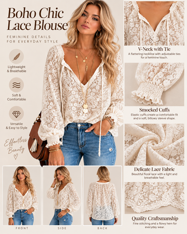 Delicate Floral Lace Top