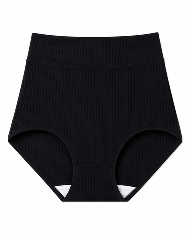 High-Waist Ribbed Briefs