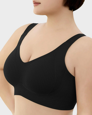 Women's Adjustable Non-Steel Ring Thin Lined Comfort Bra