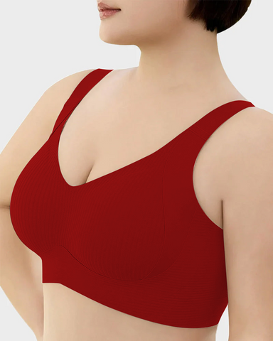 Women's Adjustable Non-Steel Ring Thin Lined Comfort Bra