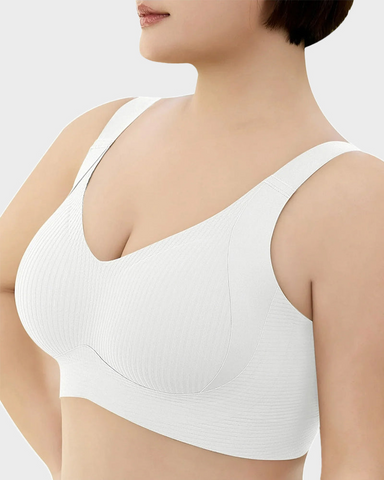 Women's Adjustable Non-Steel Ring Thin Lined Comfort Bra