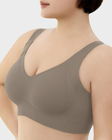 Women's Adjustable Non-Steel Ring Thin Lined Comfort Bra