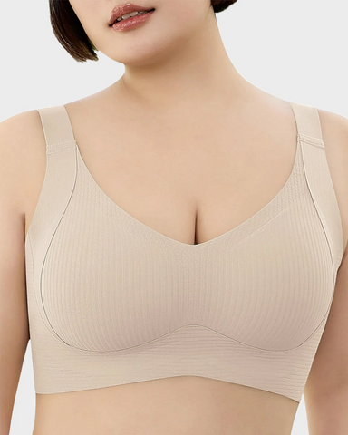 Women's Adjustable Non-Steel Ring Thin Lined Comfort Bra