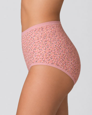 4-Pack Floral Print Cotton Briefs