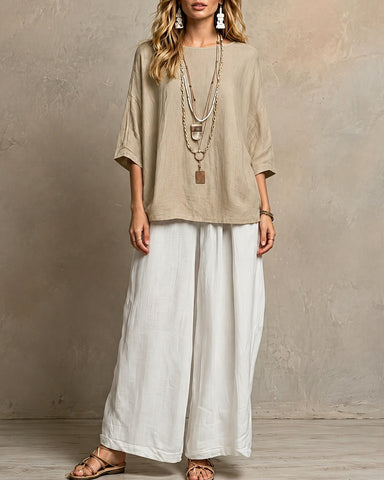 Multi-Color Cotton Linen Set