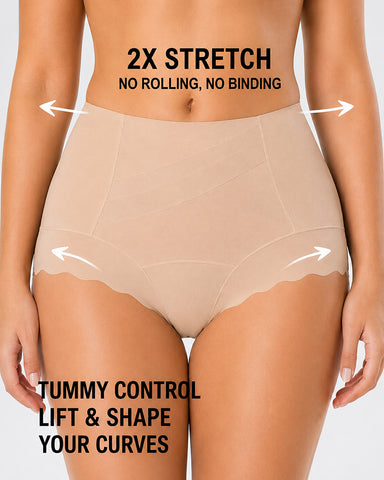 3-Pack Crossover Tummy Control Seamless  Panties