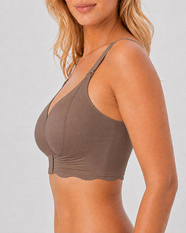 Front Closure Seamless Deep V Comfort Bra
