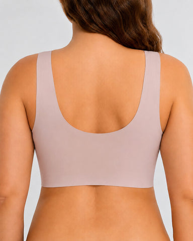 Deep V Crossover Wire Free  Nursing Bra