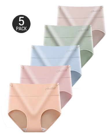 5-Pack High-Waisted Comfort Panties