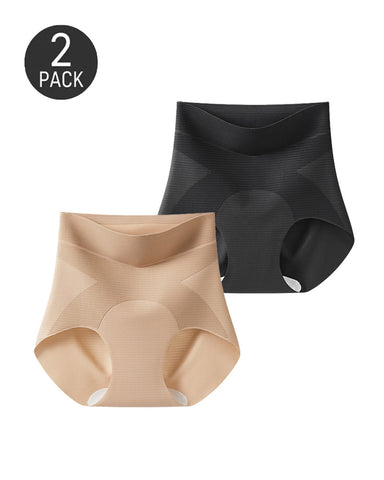 2-Pack Seamless Ice Silk Hip-Lifting Shaping Panties