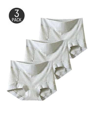 3-Pack Pure Cotton Striped Briefs