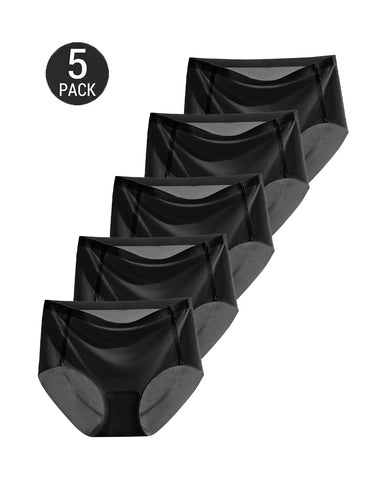 5-Pack Ultra-Thin Breathable Ice Silk Seamless Panties