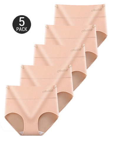 5-Pack High-Waisted Comfort Panties
