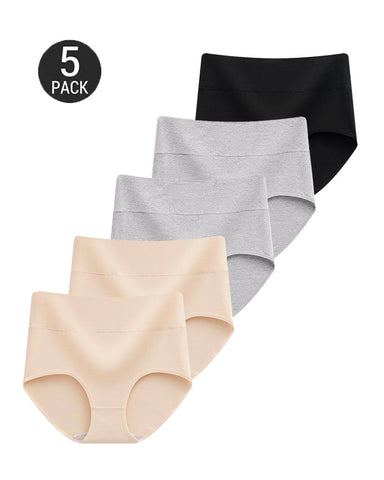 5-Pack Seamless High Waist Briefs