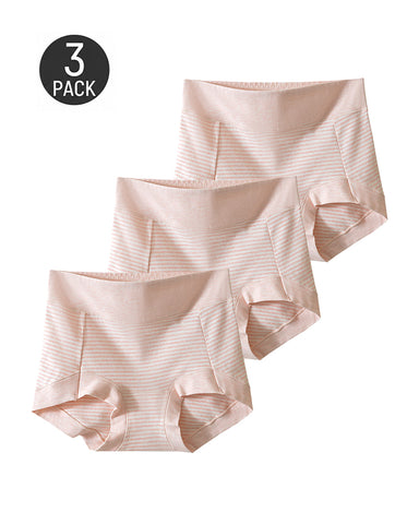 3-Pack Pure Cotton Striped Briefs