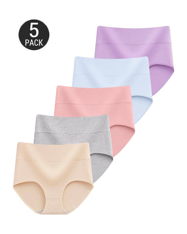 5-Pack Seamless High Waist Briefs