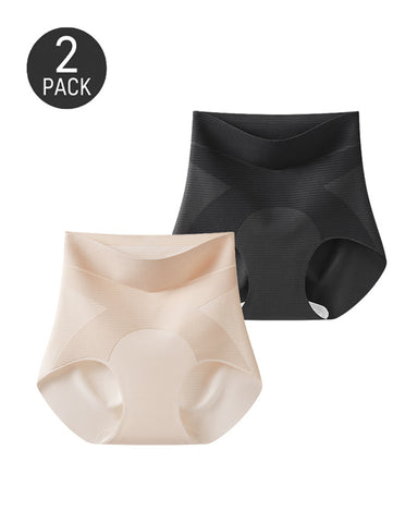 2-Pack Seamless Ice Silk Hip-Lifting Shaping Panties